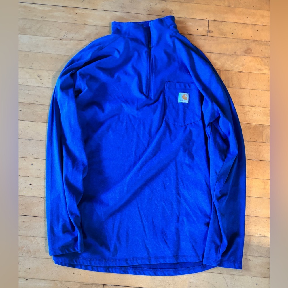 Carhartt quarter zip in blue